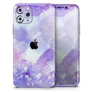 Blue 4 Absorbed Watercolor Texture - Vinyl Skin Wrap for iPhone 17 Pro Max, 17 Pro, 17 Air, 17, 16 & All Models — Soft Matte or Ultra Gloss