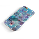 Blue 62 Absorbed Watercolor Texture iPhone 6/6s or 6/6s Plus 2-Piece Hybrid INK-Fuzed Case