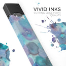 Blue 62 Absorbed Watercolor Texture - Premium Decal Protective Skin-Wrap Sticker compatible with the Juul Labs vaping device