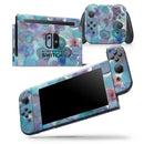 Blue 62 Absorbed Watercolor Texture - Skin Wrap Decal for Nintendo Switch Lite Console & Dock - 3DS XL - 2DS - Pro - DSi - Wii - Joy-Con Gaming Controller