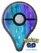 Blue 823 Absorbed Watercolor Texture Pokémon GO Plus Vinyl Protective Decal Skin Kit