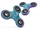 Blue 823 Absorbed Watercolor Texture Full-Body Fidget Spinner Skin-Kit