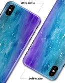 Blue 823 Absorbed Watercolor Texture - iPhone X Clipit Case