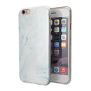 Blue 87 Textured Marble iPhone 6/6s or 6/6s Plus 2-Piece Hybrid INK-Fuzed Case