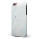 Blue 87 Textured Marble iPhone 6/6s or 6/6s Plus 2-Piece Hybrid INK-Fuzed Case