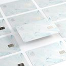 Blue 87 Textured Marble - Premium Protective Decal Skin-Kit for the Apple Credit Card