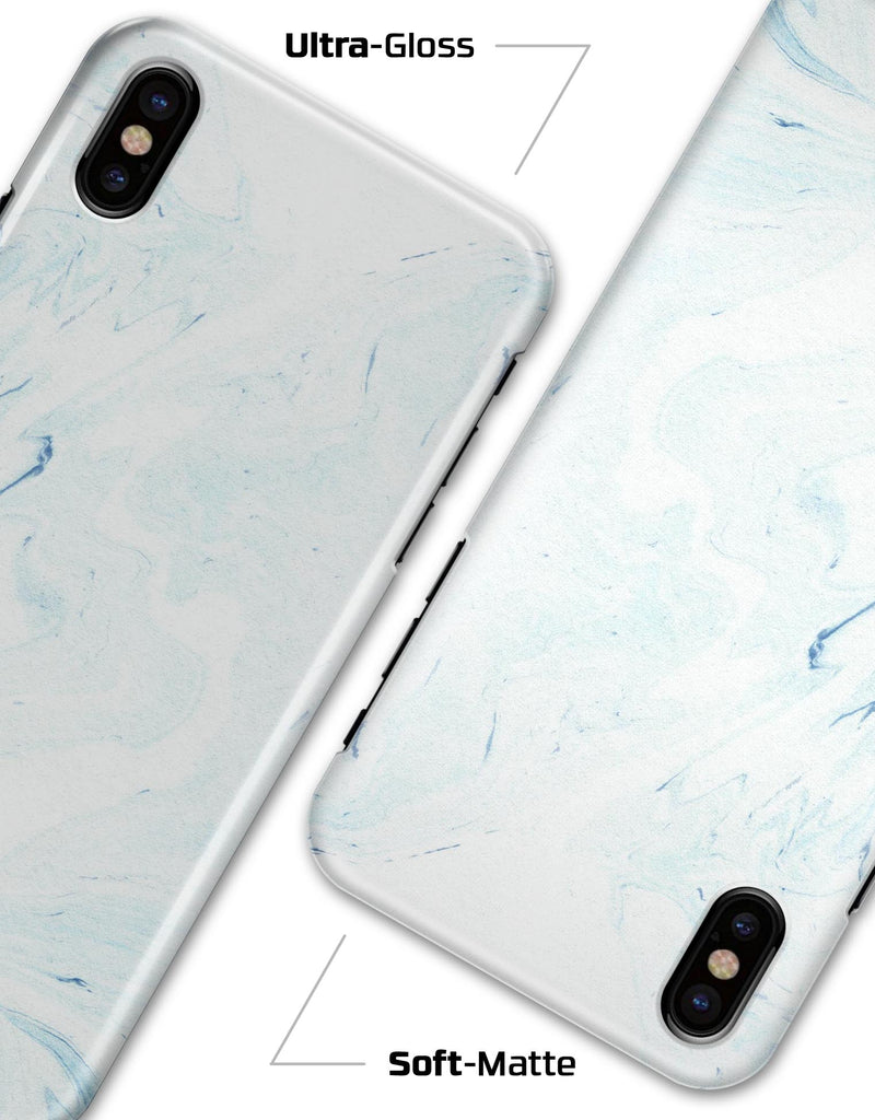 Blue 87 Textured Marble - iPhone X Clipit Case