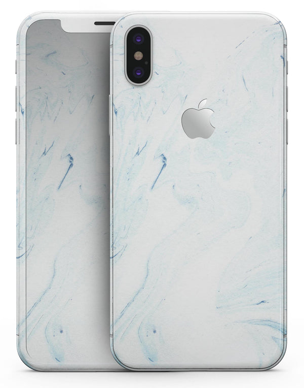 Blue 87 Textured Marble - iPhone X Skin-Kit