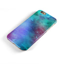 Blue 89608 Absorbed Watercolor Texture iPhone 6/6s or 6/6s Plus 2-Piece Hybrid INK-Fuzed Case