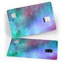 Blue 89608 Absorbed Watercolor Texture - Premium Protective Decal Skin-Kit for the Apple Credit Card