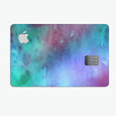 Blue 89608 Absorbed Watercolor Texture - Premium Protective Decal Skin-Kit for the Apple Credit Card