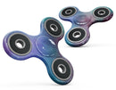 Blue 89608 Absorbed Watercolor Texture Full-Body Fidget Spinner Skin-Kit