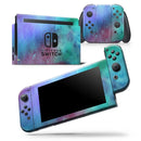 Blue 89608 Absorbed Watercolor Texture - Skin Wrap Decal for Nintendo Switch Lite Console & Dock - 3DS XL - 2DS - Pro - DSi - Wii - Joy-Con Gaming Controller