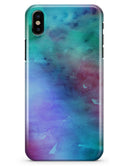 Blue 89608 Absorbed Watercolor Texture - iPhone X Clipit Case