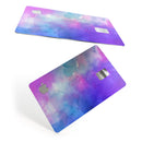 Blue 972 Absorbed Watercolor Texture - Premium Protective Decal Skin-Kit for the Apple Credit Card