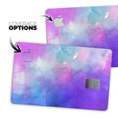 Blue 972 Absorbed Watercolor Texture - Premium Protective Decal Skin-Kit for the Apple Credit Card