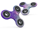 Blue 972 Absorbed Watercolor Texture Full-Body Fidget Spinner Skin-Kit