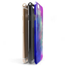 Blue 97 Absorbed Watercolor Texture iPhone 6/6s or 6/6s Plus 2-Piece Hybrid INK-Fuzed Case
