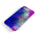 Blue 97 Absorbed Watercolor Texture iPhone 6/6s or 6/6s Plus 2-Piece Hybrid INK-Fuzed Case