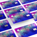Blue 97 Absorbed Watercolor Texture - Premium Protective Decal Skin-Kit for the Apple Credit Card