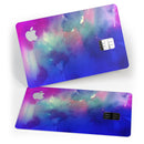 Blue 97 Absorbed Watercolor Texture - Premium Protective Decal Skin-Kit for the Apple Credit Card
