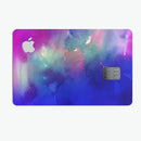 Blue 97 Absorbed Watercolor Texture - Premium Protective Decal Skin-Kit for the Apple Credit Card