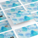 Blue 98 Absorbed Watercolor Texture - Premium Protective Decal Skin-Kit for the Apple Credit Card