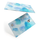 Blue 98 Absorbed Watercolor Texture - Premium Protective Decal Skin-Kit for the Apple Credit Card