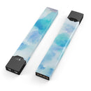 Blue 98 Absorbed Watercolor Texture - Premium Decal Protective Skin-Wrap Sticker compatible with the Juul Labs vaping device