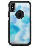 Blue 98 Absorbed Watercolor Texture - iPhone X OtterBox Case & Skin Kits