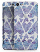 Blue Abstract Inverted Hearts  - Skin-kit for the iPhone 8 or 8 Plus