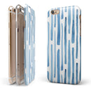 Blue Abstract WaterColor Strokes iPhone 6/6s or 6/6s Plus 2-Piece Hybrid INK-Fuzed Case