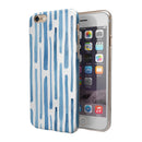 Blue Abstract WaterColor Strokes iPhone 6/6s or 6/6s Plus 2-Piece Hybrid INK-Fuzed Case