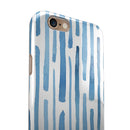 Blue Abstract WaterColor Strokes iPhone 6/6s or 6/6s Plus 2-Piece Hybrid INK-Fuzed Case