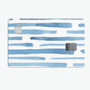 Blue Abstract WaterColor Strokes - Premium Protective Decal Skin-Kit for the Apple Credit Card