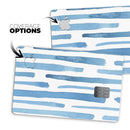 Blue Abstract WaterColor Strokes - Premium Protective Decal Skin-Kit for the Apple Credit Card