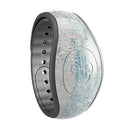 Blue Chipped Concrete Wall - Decal Skin Wrap Kit for the Disney Magic Band