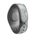 Blue Chipped Concrete Wall - Decal Skin Wrap Kit for the Disney Magic Band