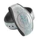 Blue Chipped Concrete Wall - Decal Skin Wrap Kit for the Disney Magic Band