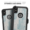 Blue Chipped Concrete Wall - Skin Kit for the iPhone OtterBox Cases