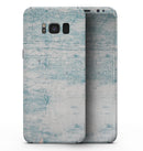 Blue Chipped Concrete Wall - Samsung Galaxy S8 Full-Body Skin Kit