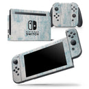 Blue Chipped Concrete Wall - Skin Wrap Decal for Nintendo Switch Lite Console & Dock - 3DS XL - 2DS - Pro - DSi - Wii - Joy-Con Gaming Controller