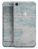 Blue Chipped Concrete Wall - Skin-kit for the iPhone 8 or 8 Plus