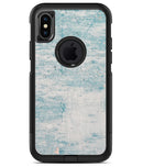 Blue Chipped Concrete Wall - iPhone X OtterBox Case & Skin Kits