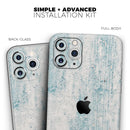 Blue Chipped Concrete Wall  - Protective Skin Wrap & Decal – Compatible with iPhone SE to iPhone 17 Pro Max (All Models)