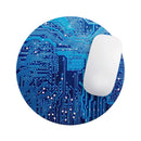 Blue Circuit Board V1// WaterProof Rubber Foam Backed Anti-Slip Mouse Pad for Home Work Office or Gaming Computer Desk