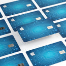 Blue Circuit Board V2 - Premium Protective Decal Skin-Kit for the Apple Credit Card