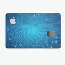 Blue Circuit Board V2 - Premium Protective Decal Skin-Kit for the Apple Credit Card