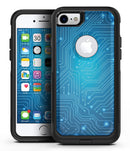 Blue Circuit Board V2 - iPhone 7 or 7 Plus Commuter Case Skin Kit