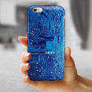 Blue Cirtcuit Board V1 iPhone 6/6s or 6/6s Plus 2-Piece Hybrid INK-Fuzed Case
